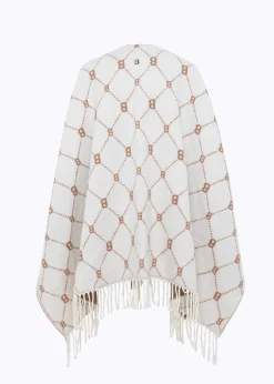 PONCHO WITH ALL-OVER LOGO