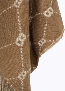 PONCHO WITH ALL-OVER LOGO