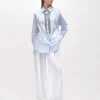 POPLIN SHIRT WITH NECKLACE