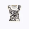 PRINTED KNIT TOP