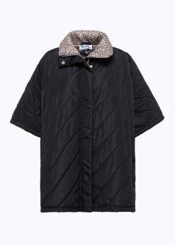 QUILTED NYLON CAPE