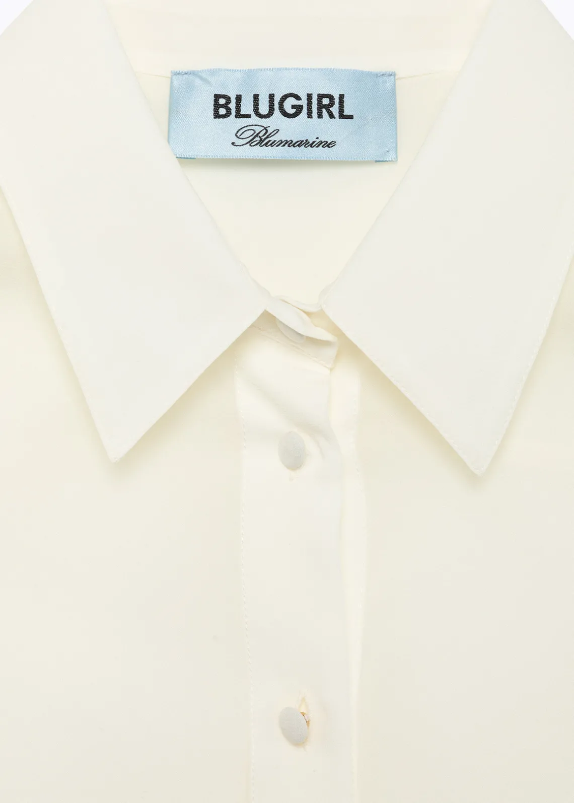 REGULAR SHIRT IN RUFFLED SILK