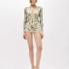ROSE PRINT VISCOSE LUREX CARDIGAN
