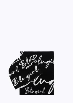 SCARF AND HAT WITH LOGO PRINT