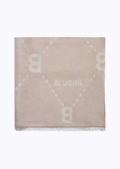 SCARF WITH ALL-OVER LOGO