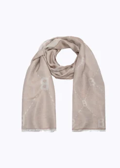 SCARF WITH ALL-OVER LOGO
