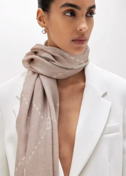SCARF WITH ALL-OVER LOGO