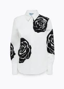 SHIRT IN ROSE PRINT POPLIN