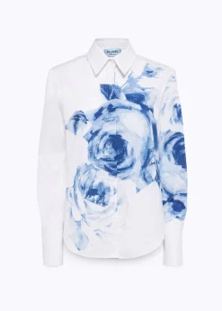 SHIRT IN ROSE PRINT POPLIN