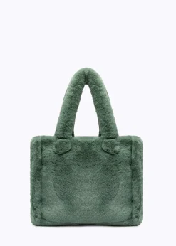 SHOPPER BAG IN FAUX FUR