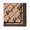 SILK FOULARD SCARF WITH LOGO PRINT