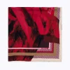 SILK FOULARD SCARF WITH MAXI ROSE