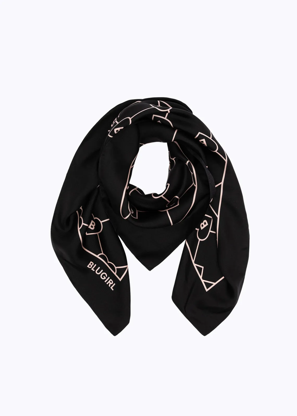 SILK SCARF WITH LOGO