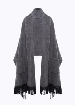 STOLE WITH LAPELS AND POCKETS