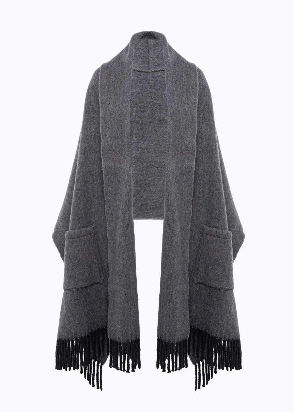 STOLE WITH LAPELS AND POCKETS