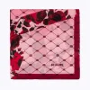 STOLE WITH LOGO AND ROSE PATTERN