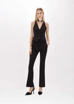 Stretch crêpe vest