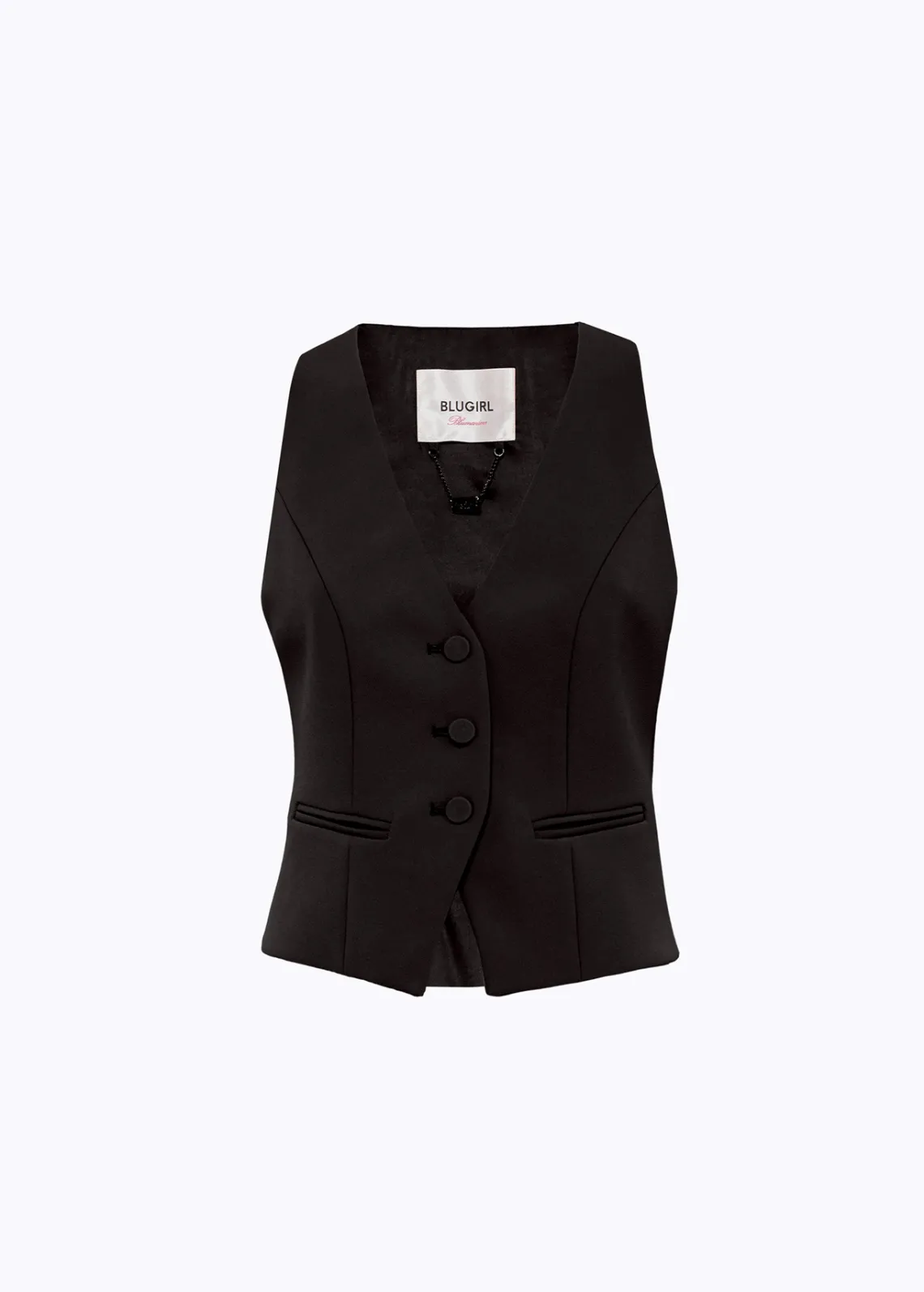 Stretch crêpe vest