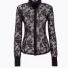 Stretch lace shirt