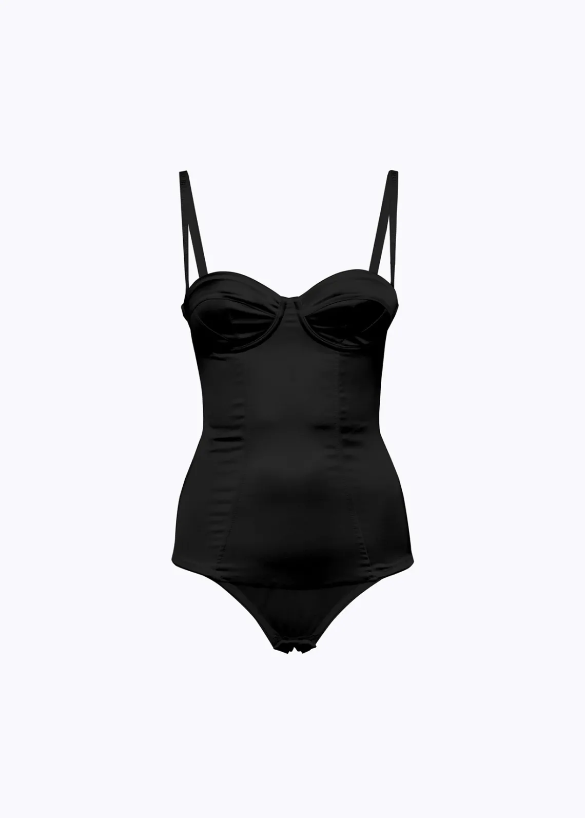 Stretch satin Bodysuit
