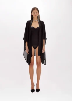Stretch satin Bodysuit