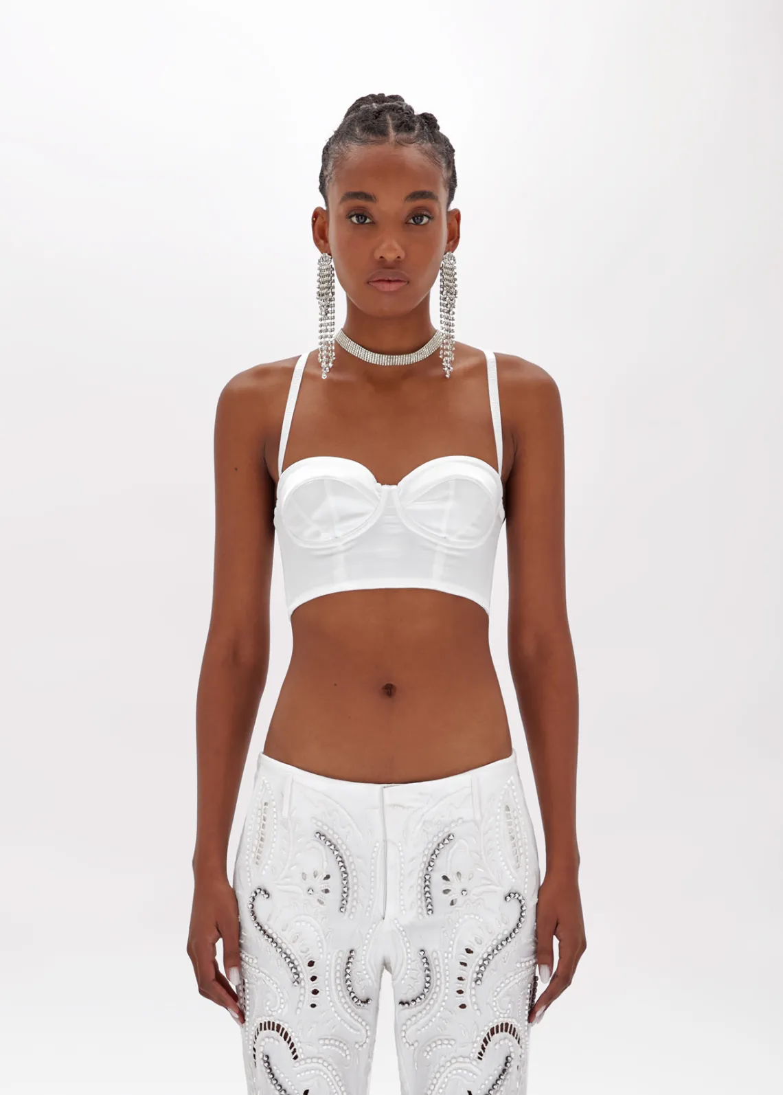 Stretch satin Bralette