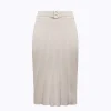 STRETCH VISCOSE MIDI SKIRT