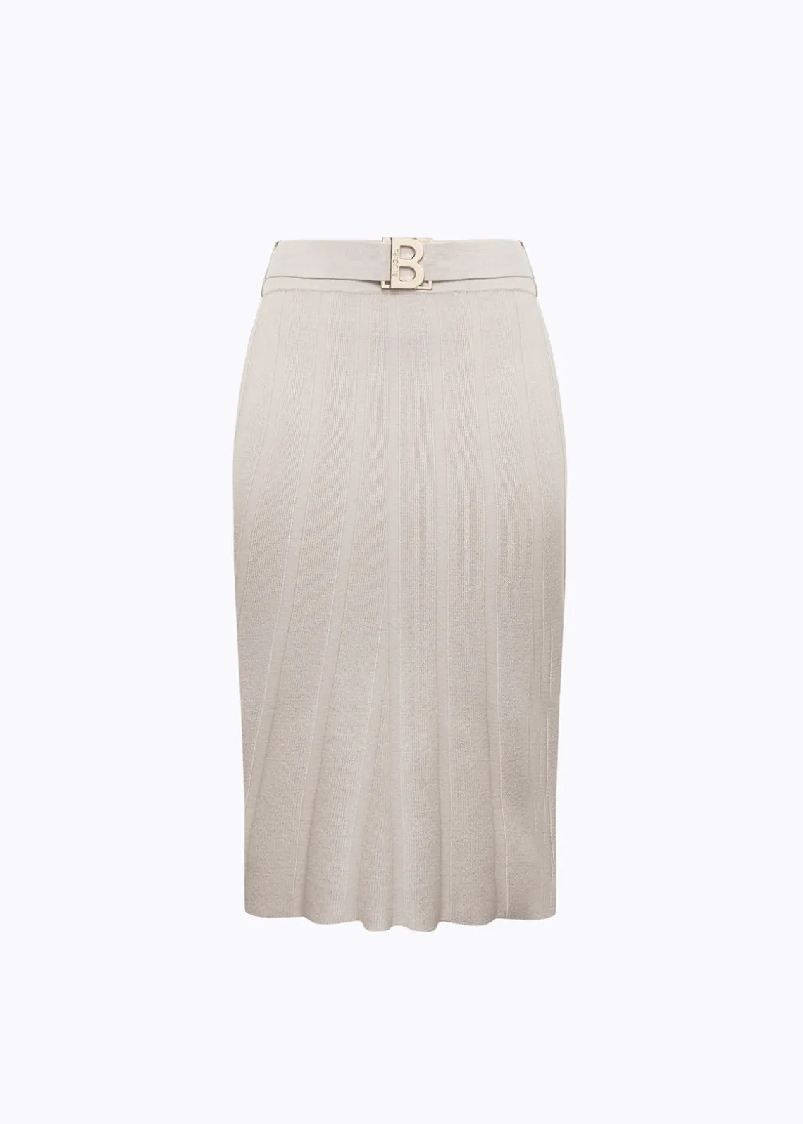 STRETCH VISCOSE MIDI SKIRT