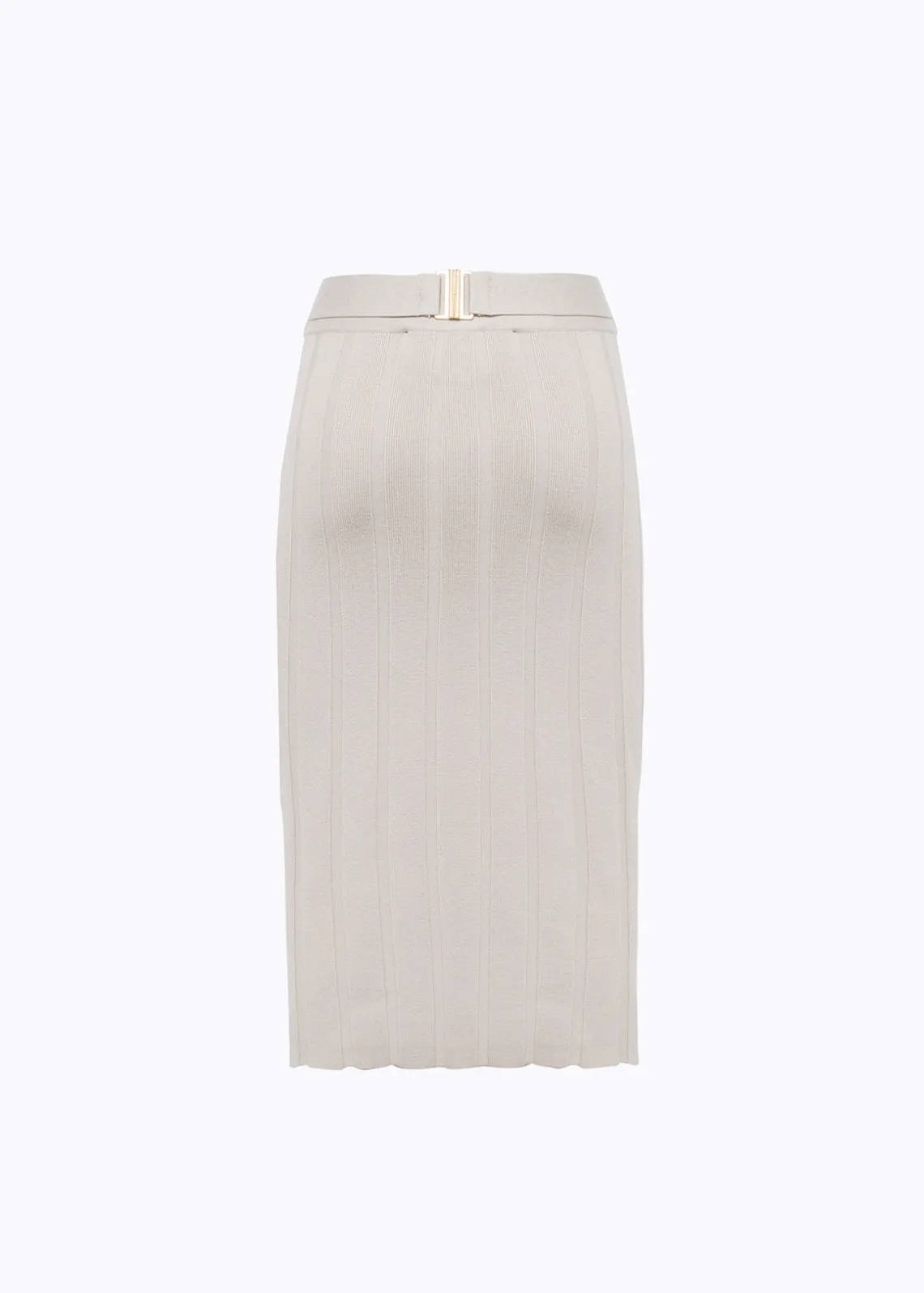 STRETCH VISCOSE MIDI SKIRT