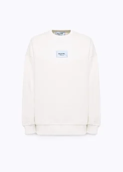 SWEATSHIRT IN STRETCH COTTON WITH LOGO