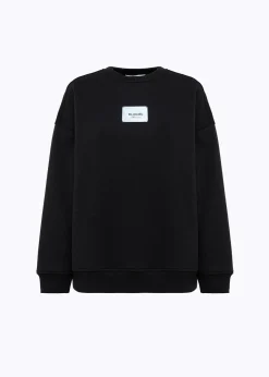 SWEATSHIRT IN STRETCH COTTON WITH LOGO