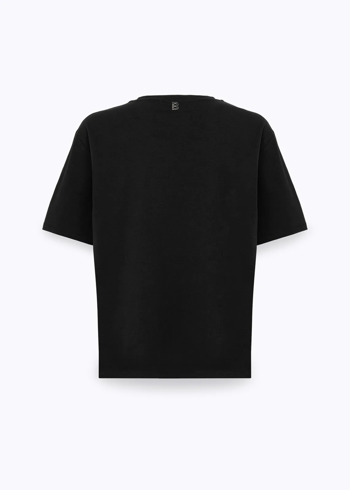 T-SHIRT IN COTTON WITH CRYSTAL NECKLACE