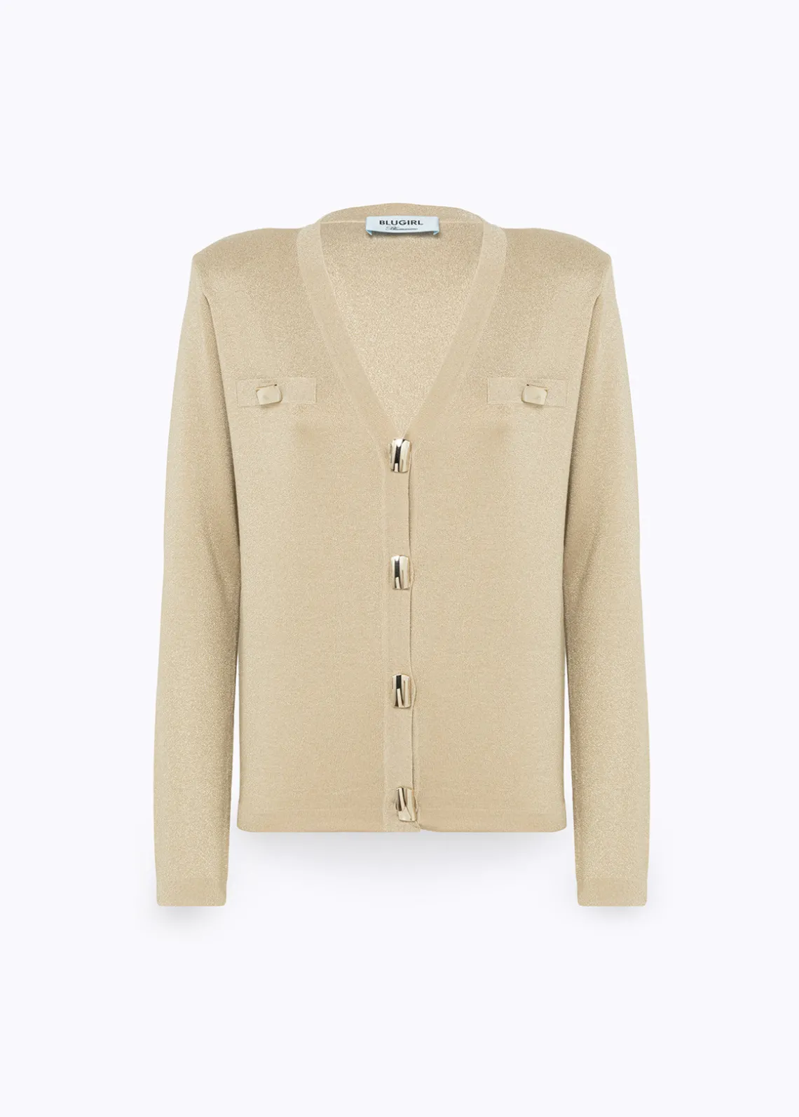 VISCOSE CARDIGAN WITH LUREX DETAILS