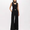 WIDE LEG JEANS IN STRETCH DENIM