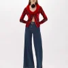 WIDE LEG JEANS IN STRETCH DENIM