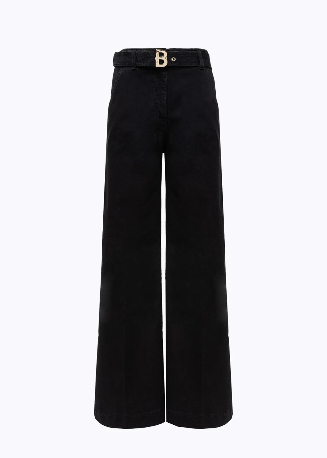 WIDE LEG JEANS IN STRETCH DENIM