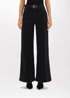 WIDE LEG JEANS IN STRETCH DENIM