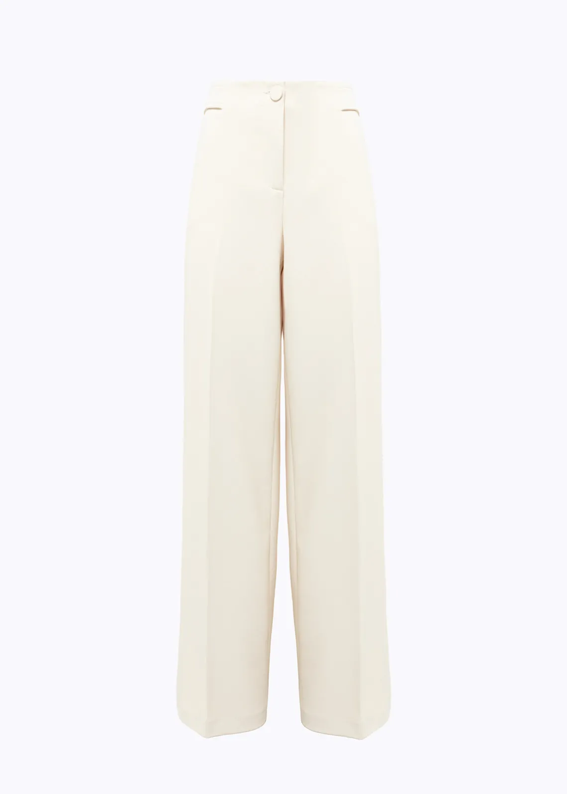 WIDE LEG PANTS IN STRETCH CRÊPE