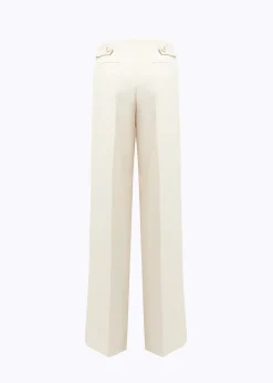 WIDE LEG PANTS IN STRETCH CRÊPE