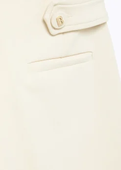 WIDE LEG PANTS IN STRETCH CRÊPE