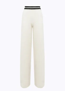 WIDE LEG PANTS IN WOOL BLEND