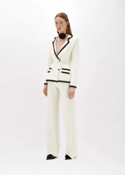 WIDE LEG PANTS IN WOOL BLEND