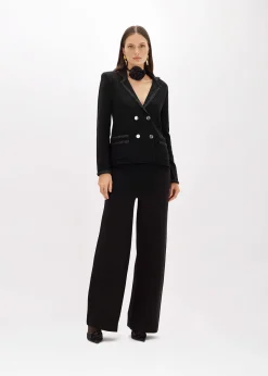 WOOL BLEND JACKET WITH JEWEL BUTTONS