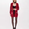 WOOL BLEND JACQUARD MAXI CARDIGAN