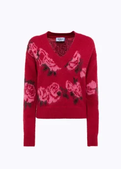 WOOL BLEND JACQUARD SWEATER