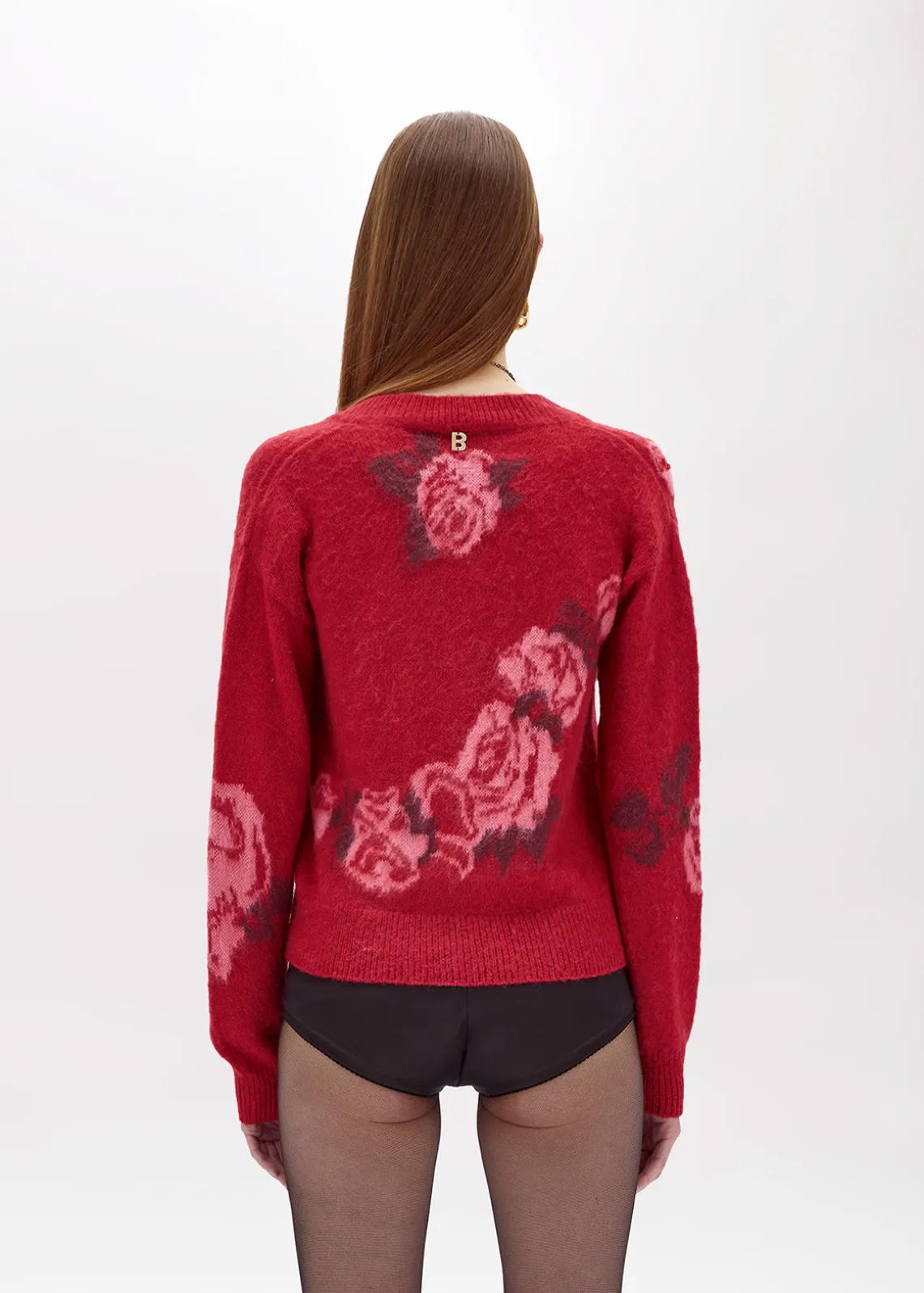 WOOL BLEND JACQUARD SWEATER